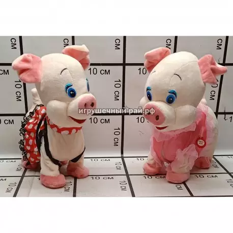 Мягкая интеративная игрушка Поросёнок 1801-1808