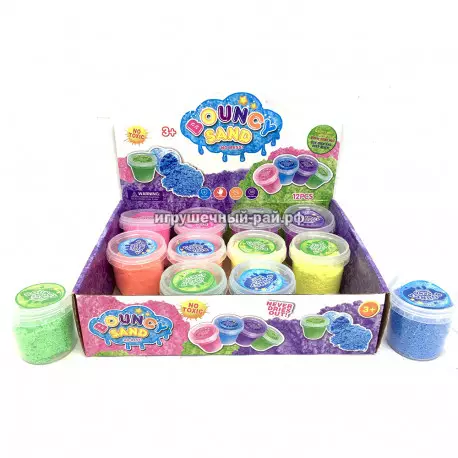 Кинетический песок в баночке бокс из 12 шт 6345-48