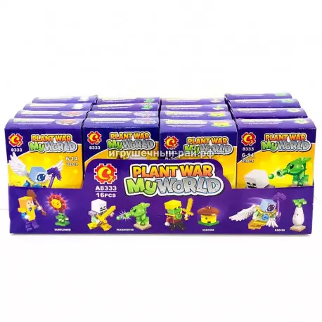 Конструкторы Зомби и Майнкарфт (Cx) бокс из 16 шт A8333