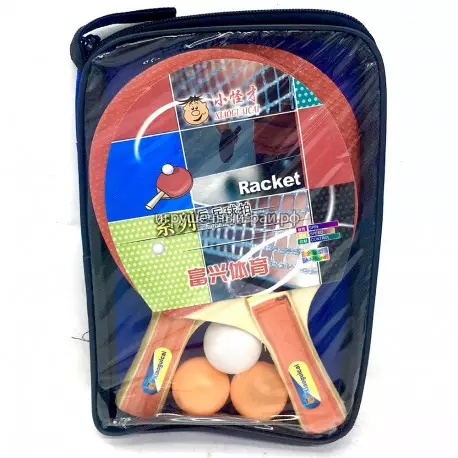 Набор для настольного тенниса из 2 ракеток и 3 шариков 2027