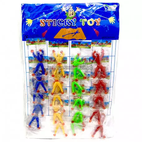 Фигурка липучка Человек Паук (9 x 3 см) на блистере 20 шт LYT013