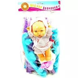 Кукла Пупс с кроваткой 6622-8C