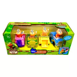 Фигурки в машинках Поезд динозавров набор из 4 шт XZ-505