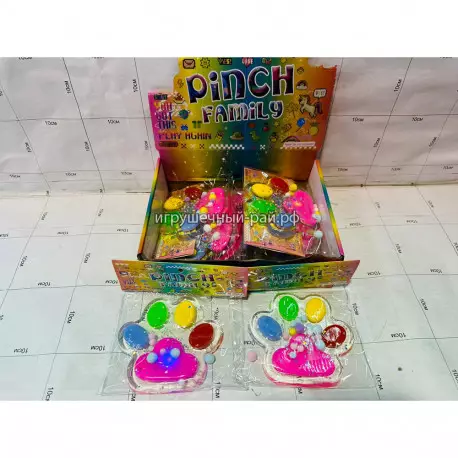 Игрушка-антистресс Сквиш таба Кошачья лапка (бокс из 8 шт) A0390