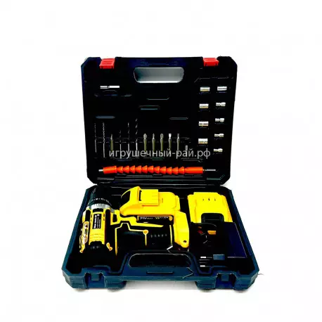 Дрель-шуруповерт аккумуляторный с инструментами 331-18