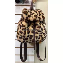 Мягкий рюкзак с леопардовым окрасом