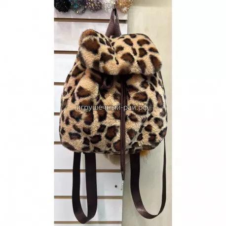 Мягкий рюкзак с леопардовым окрасом