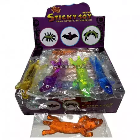 Лизун липучка (15 см) бокс из 40 шт AA-32