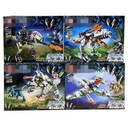 Конструкторы Динозавры (M, 4 вида, ~186 дет) бокс из 8 шт MG511