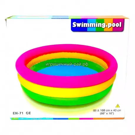 Детский надувной бассейн (168 x 40 см) S1216-10