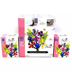 Конструкторы Цветы (Zuanma) бокс из 8 шт 087B