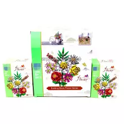 Конструкторы Цветы (Zuanma) бокс из 8 шт 087C