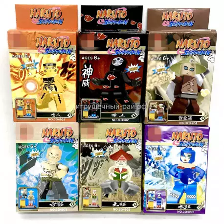 Конструкторы фигурки Аниме (JLB) упаковка из 12 шт 3D4901-06