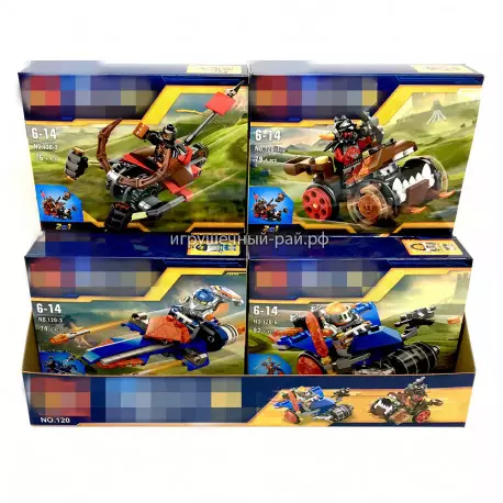 Конструкторы Нексо (Bozhi, ~102 дет) в упаковке 6 шт 120