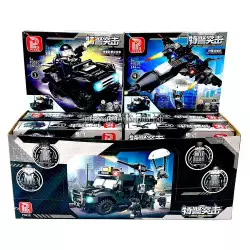 Конструкторы Война (Pinda, 4 вида, ~144 дет) бокс из 8 шт P3010