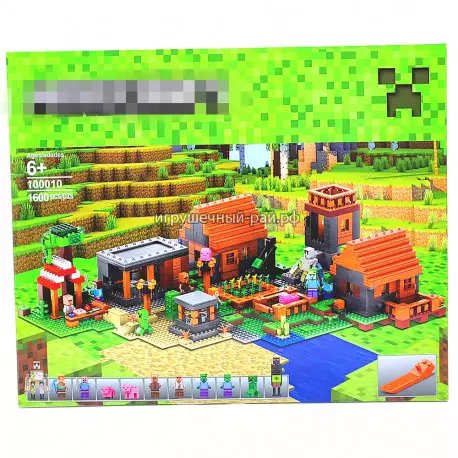 Конструктор Майнкрафт - Деревня (1600 дет) 100010