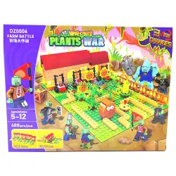 Конструктор Зомби против растений - Садовая война (595 дет) DZ0006