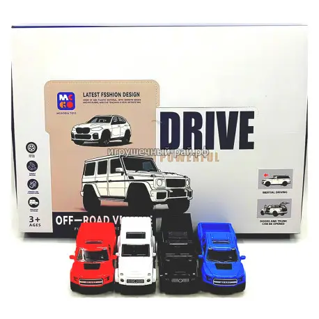 Металлическая игрушечная машинка бокс из 12 шт D800-03