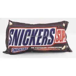 Мягкая подушка Сникерс (50x25 см)
