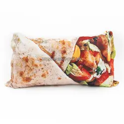 Мягкая подушка дакимакура Шаурма в лаваше (50 x 25 см)