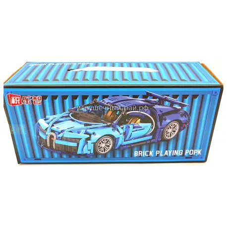 Конструктор Бугатти Широн / Bugatti Chiron в контейнере (1:14, ~1220 дет) F201