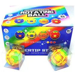 Игрушка-антистресс Вращающийся шар ассортимент бокс из 24 шт 2604